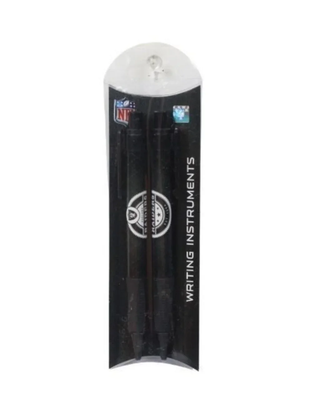 2pk Las Vegas Raiders Pens Writing Black Ink Ball Point NFL Official Merch